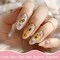 Wrapables Colorful Self Adhesive Nail Art Decal Stickers (Set of 4), Yellow Flowers and Bees